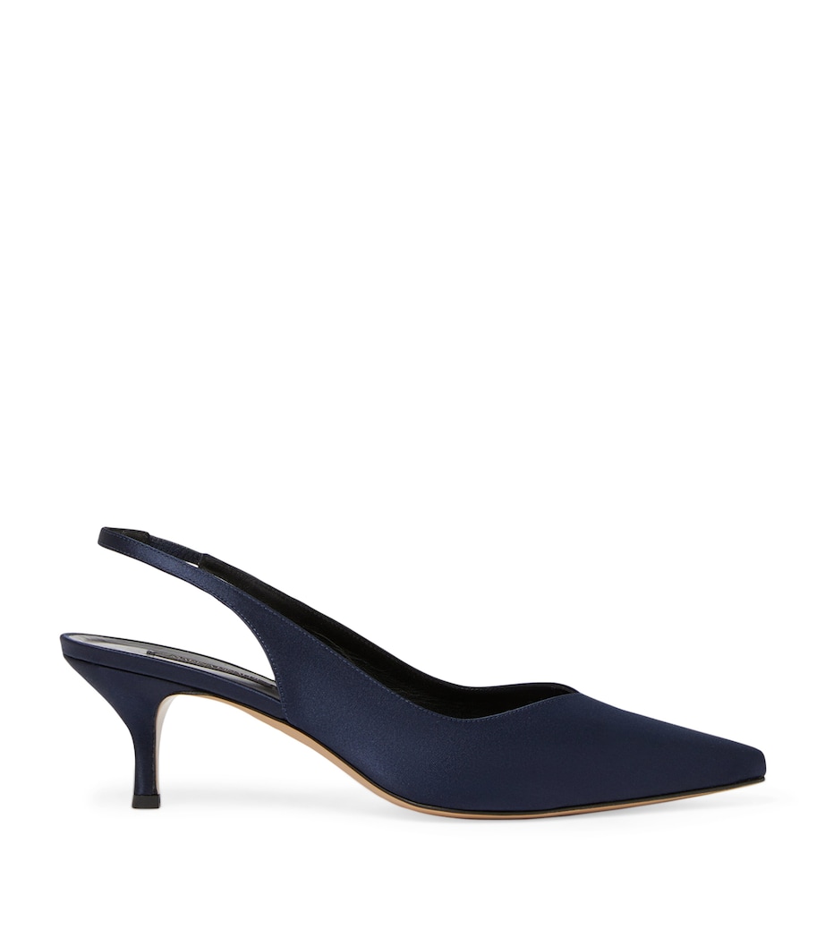 Satin Leningrado Slingback Heels 50 ULTRAMARINE Image 1