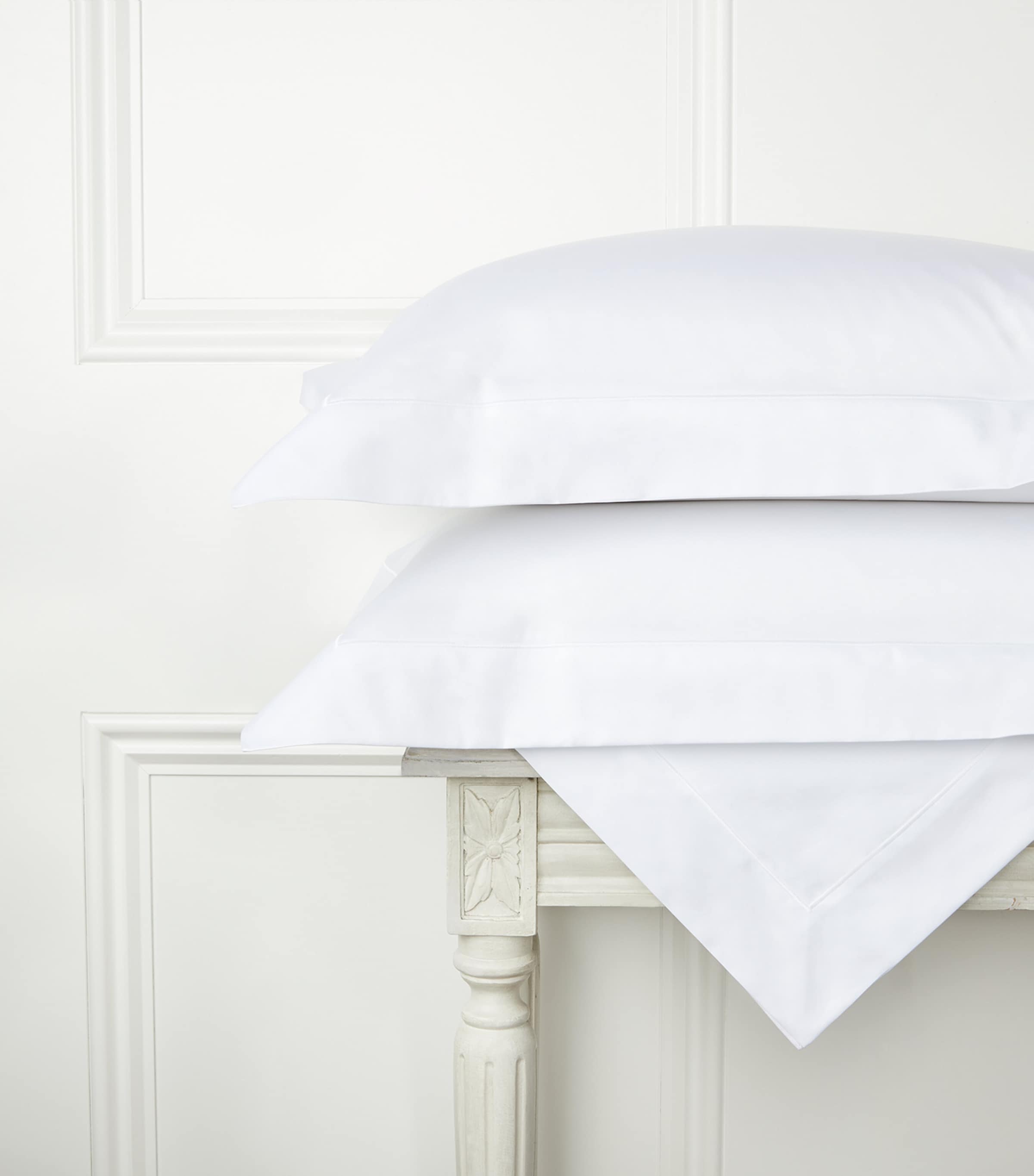 Bourdon Oxford Pillowcase (50cm x 75cm) WHITE Image 4
