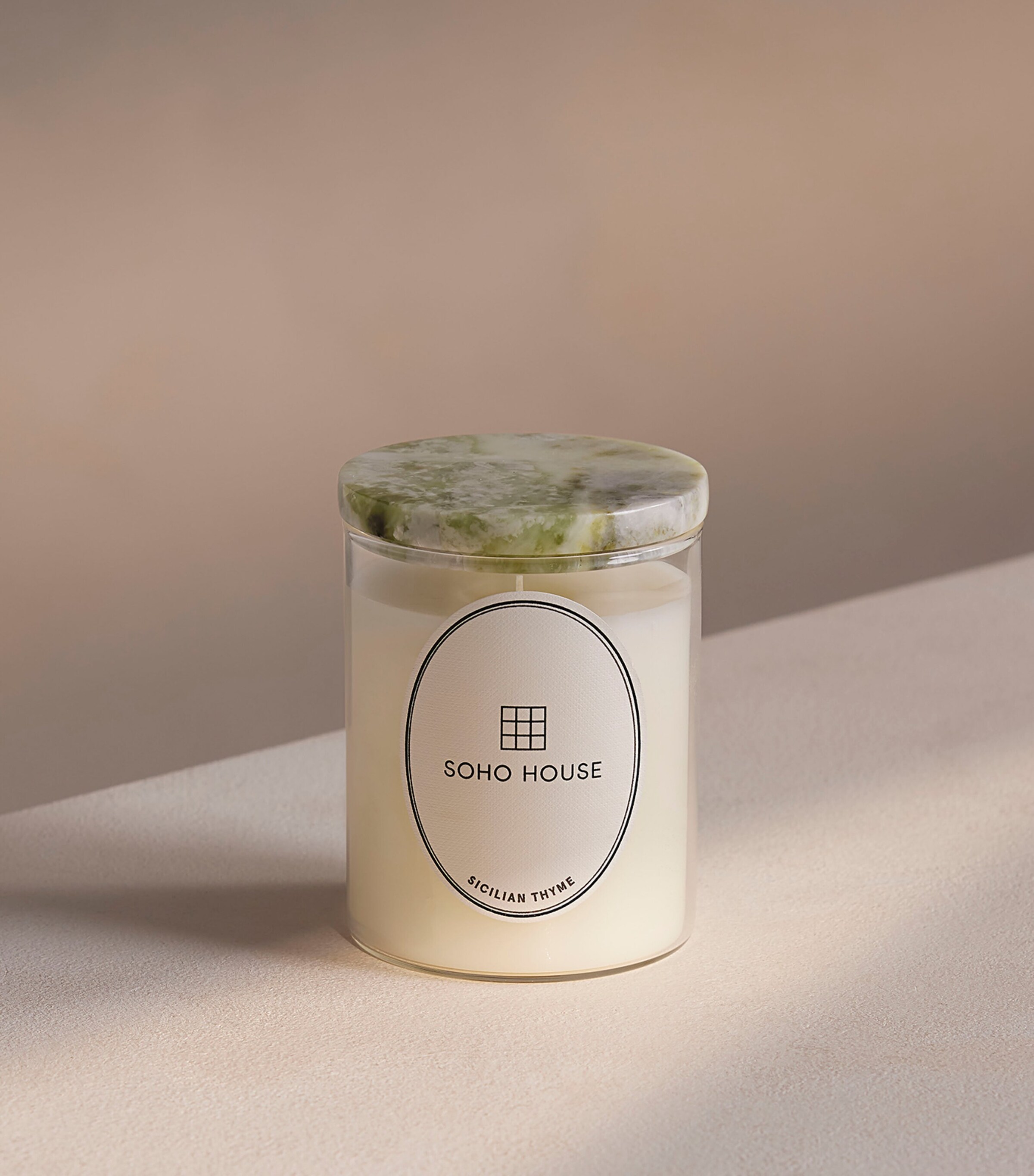 Marble Vessel and Sicilian Thyme Candle (250g) NO COLOUR Image 2