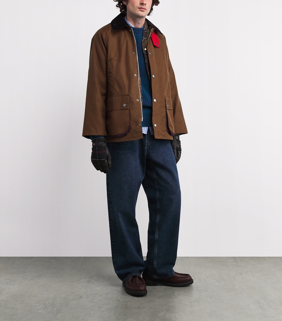 x Paul Smith Waxed Oversized Bedale Jacket TAN Image 2