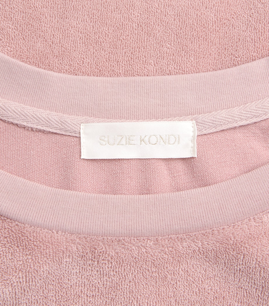 Suzie Kondi Womens Cotton-Blend Samos Sweatshirt Blush Image 6