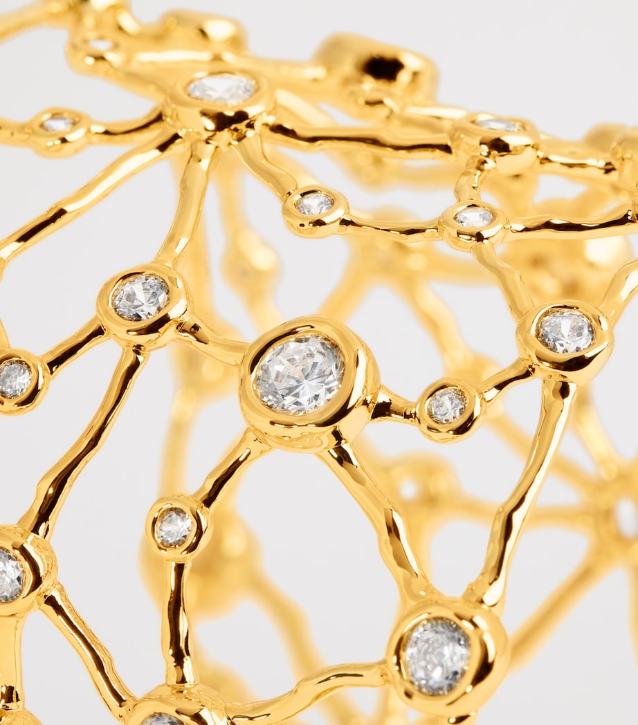 Gold-Plated Asterales Celestial Cuff Bracelet GOLD Image 5