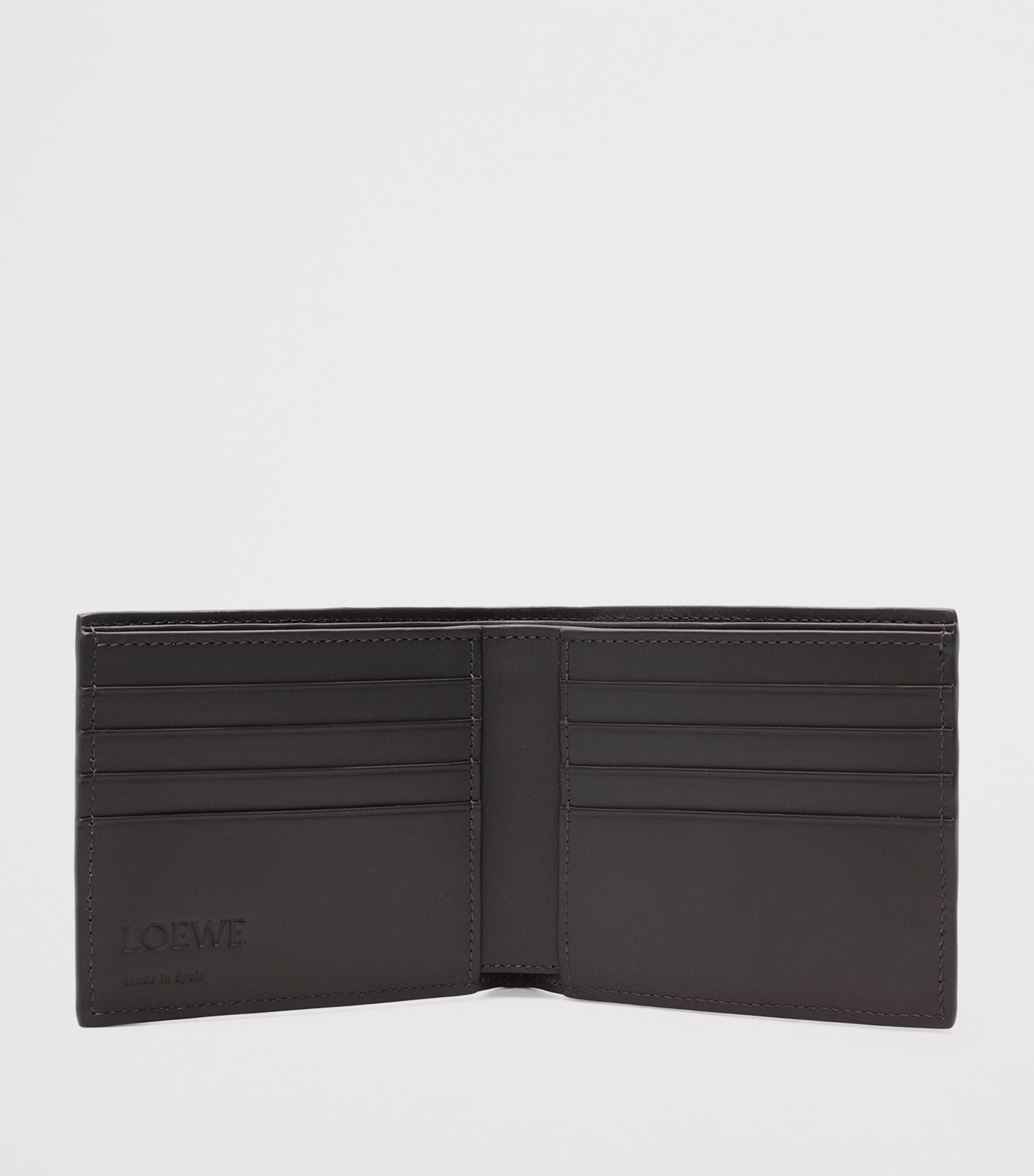 Leather Bifold Wallet DARK GREY Image 3