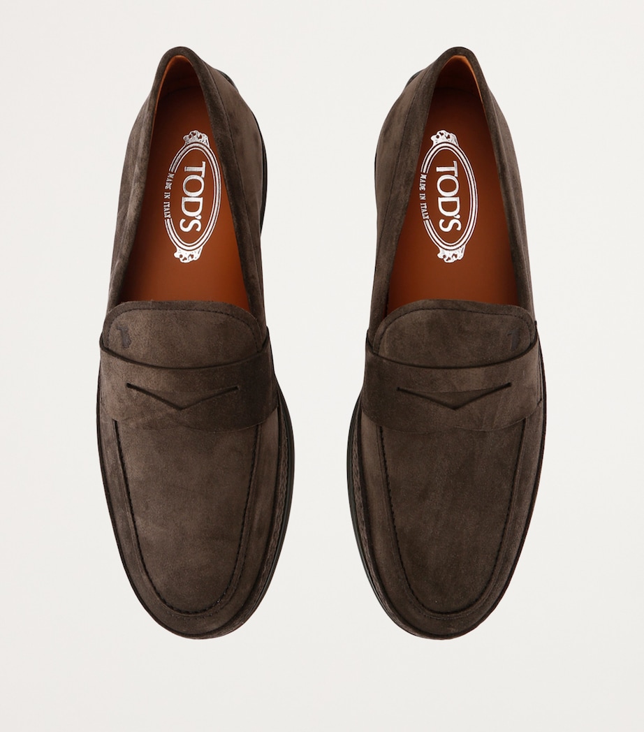 Leather Gomma Penny Loafers BROWN Image 4
