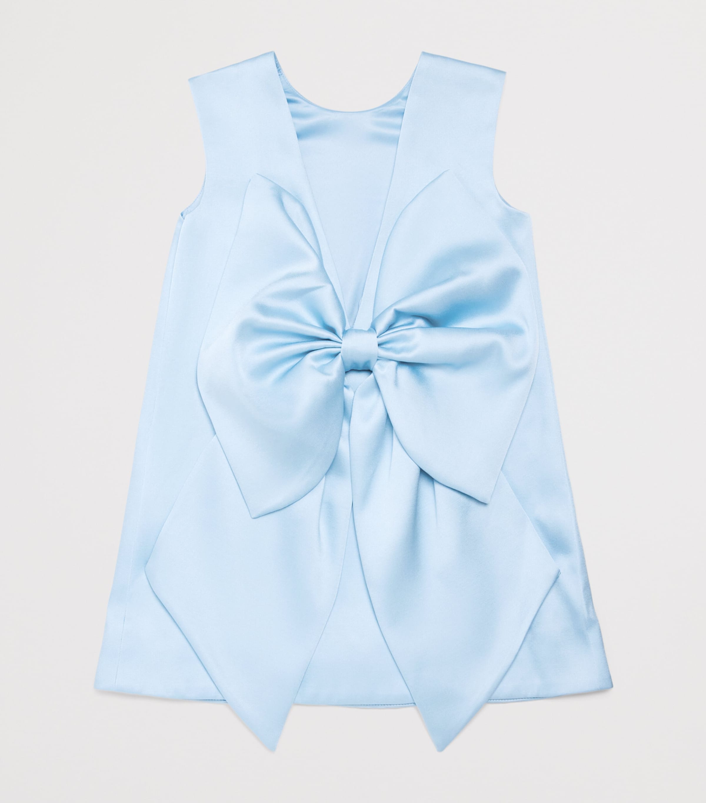 Bardot Junior Bow-Detail Olivia Dress (4-10 Years) Steel Blue Image 2