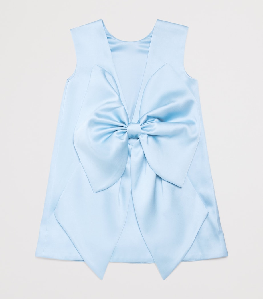Bardot Junior Bow-Detail Olivia Dress (4-10 Years) Steel Blue Image 2