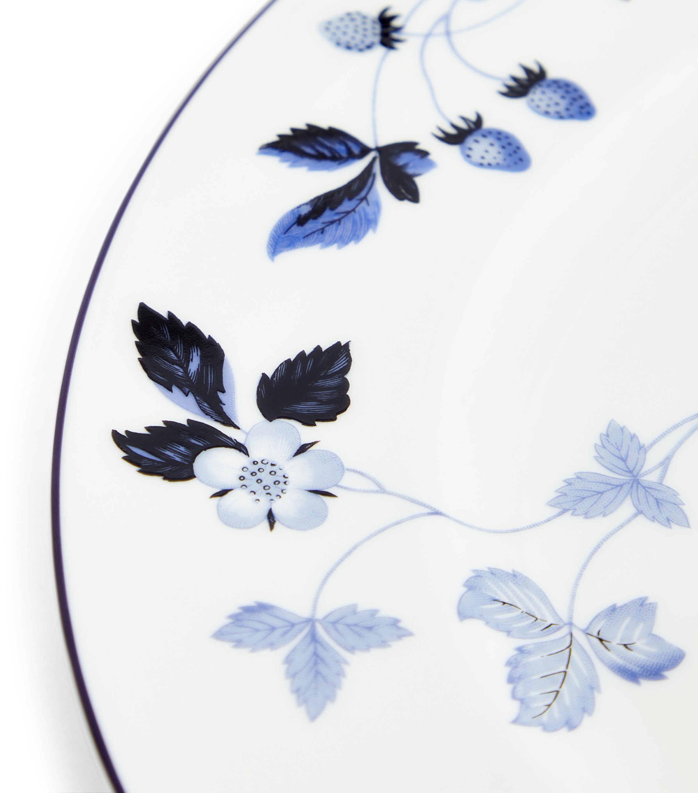 Wild Strawberry Inky Blue Dinner Plate (27cm) MULTI Image 4