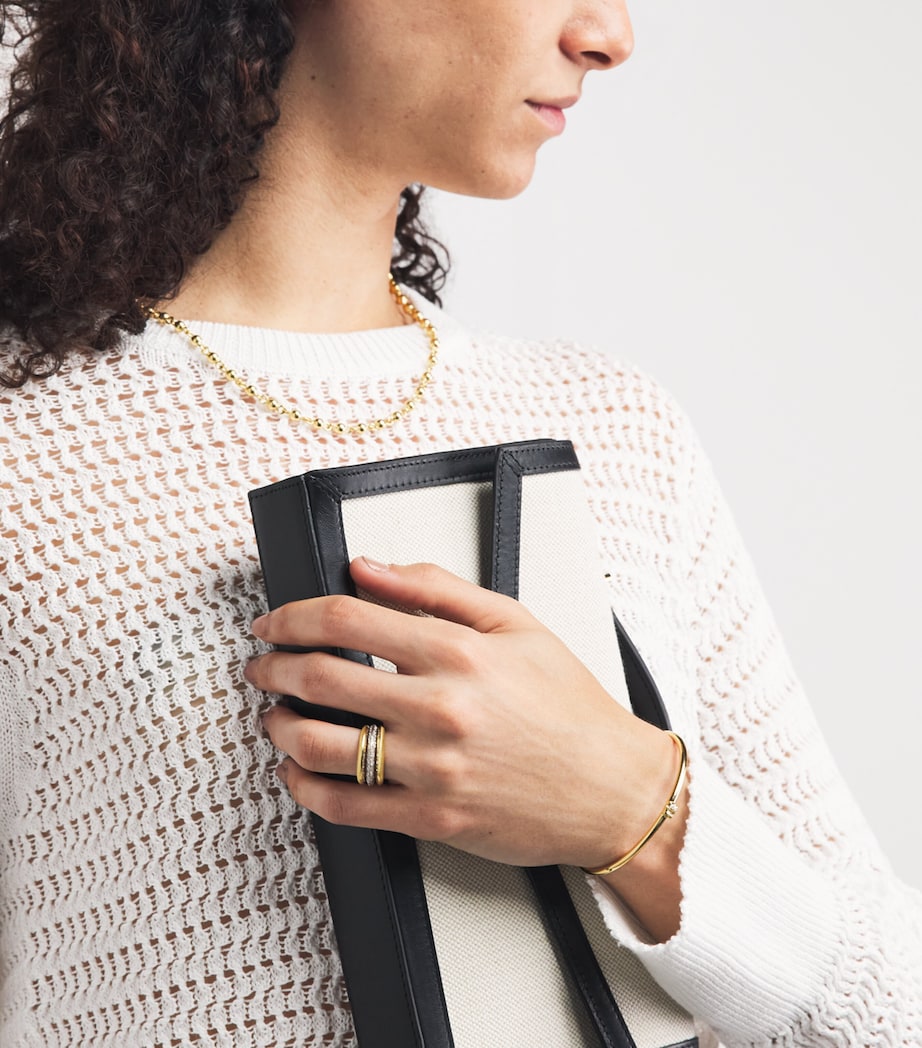 Jade Trau Yellow Gold and Diamond Vanguard Plié Bangle Yellow Gold Image 4