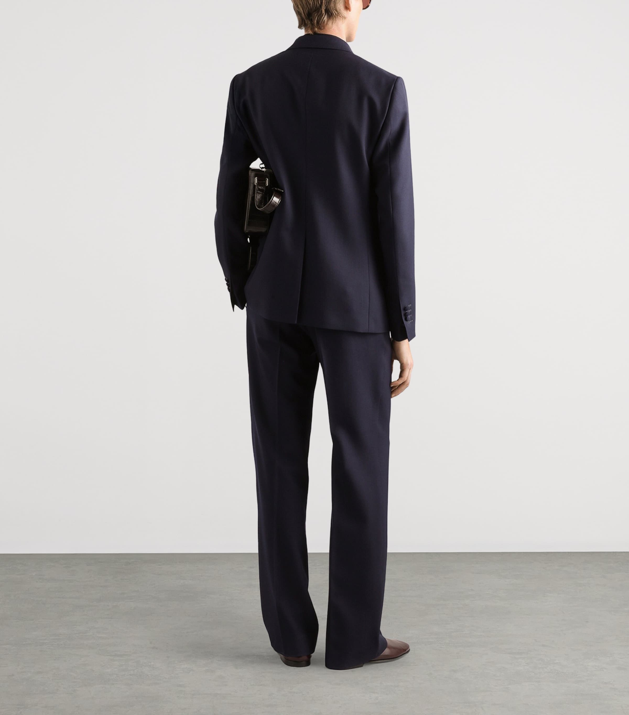 Cotton Crest Polo Shirt B0665-VERY DARK Image 3