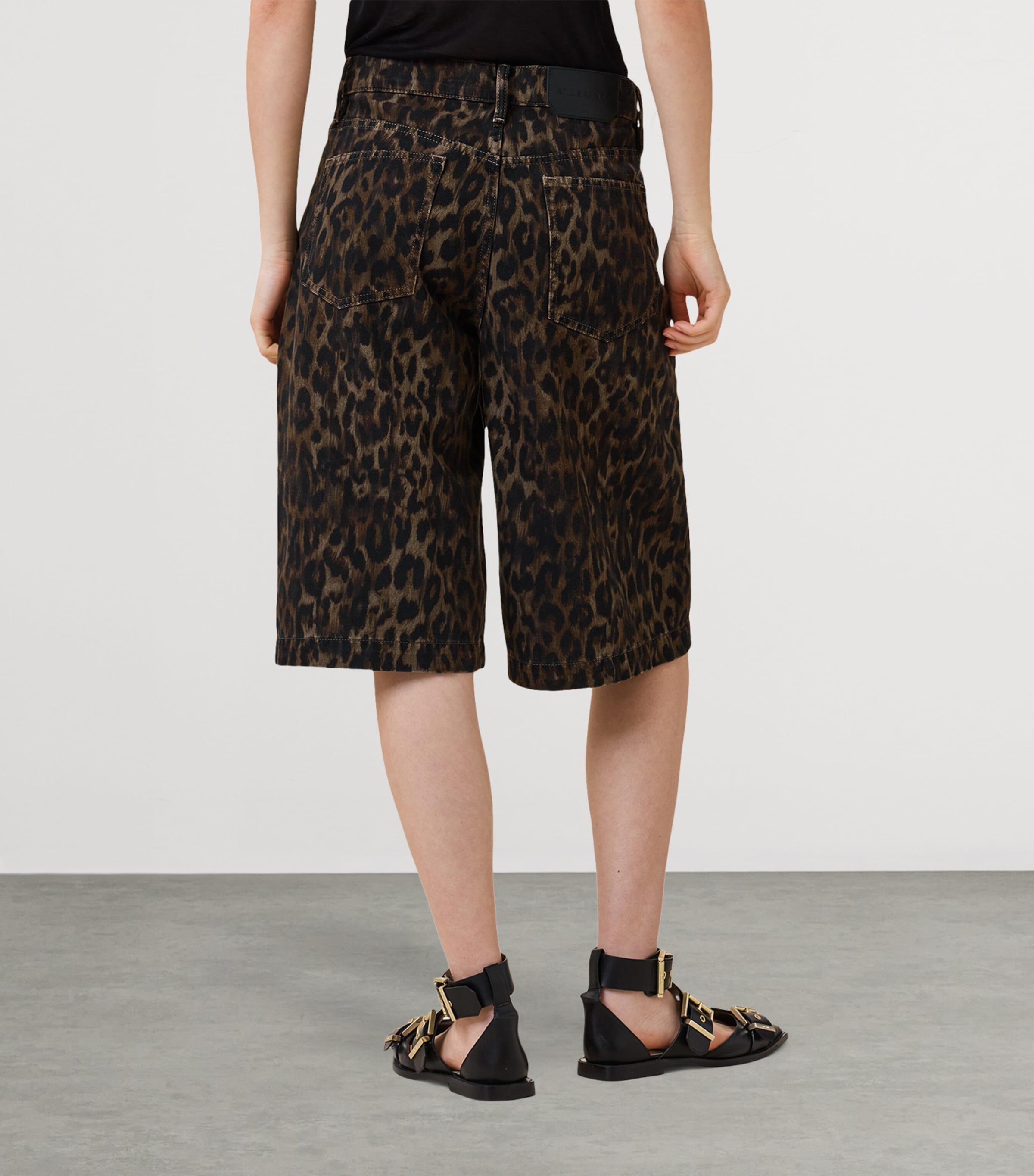 Leopard Print Louie Shorts LEPPO BROWN Image 6