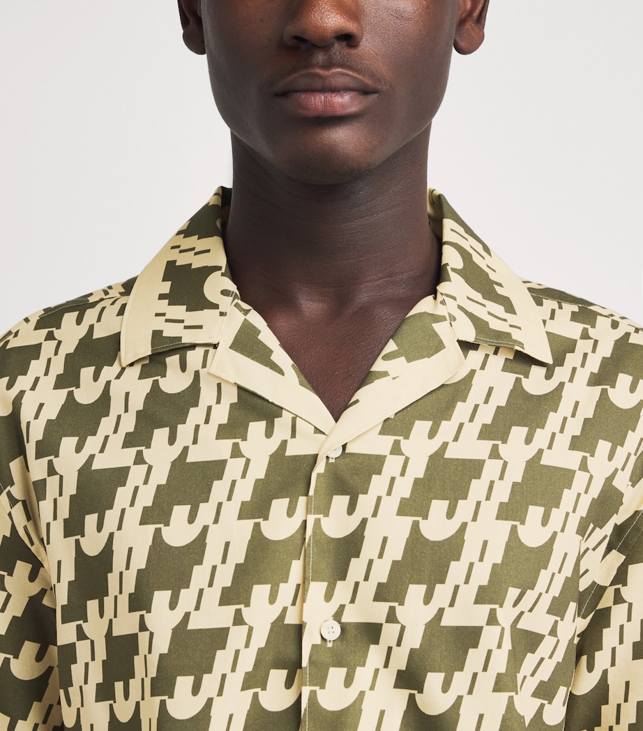 J Lindeberg Mens Ellis Border Resort Shirt Jl Glitch Kalam Image 3