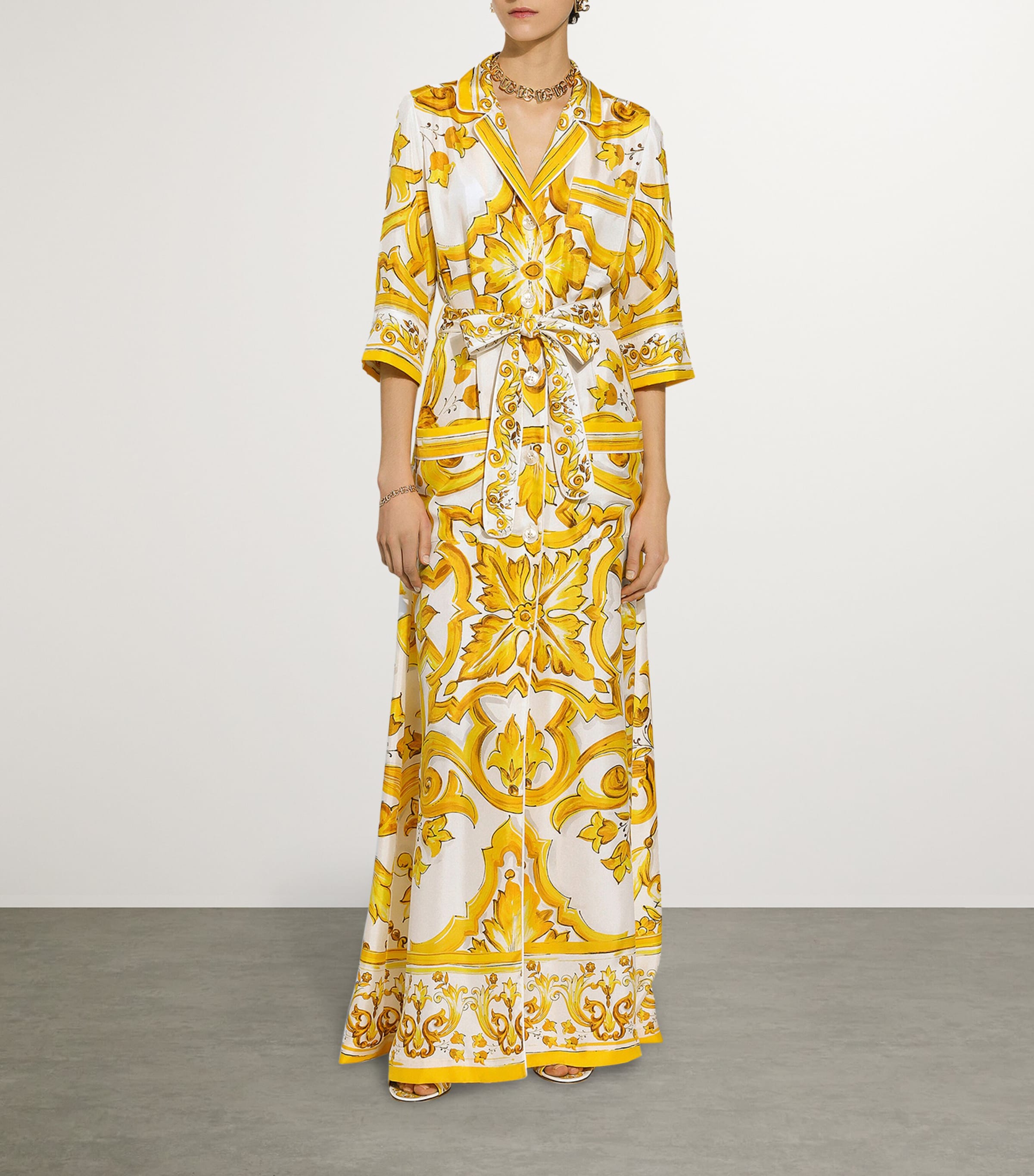 Silk Printed Maxi Dress HG3TN-MIX MAIOL Image 2