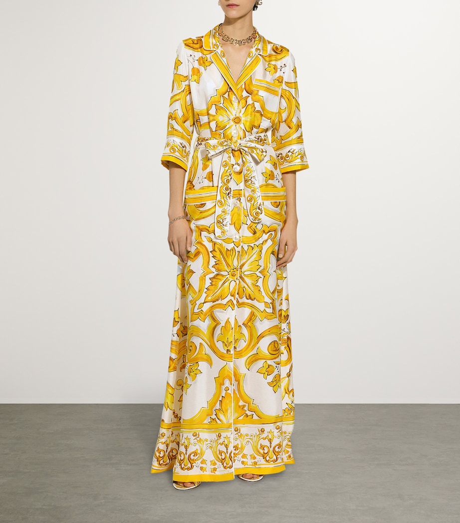 Silk Printed Maxi Dress HG3TN-MIX MAIOL Image 2