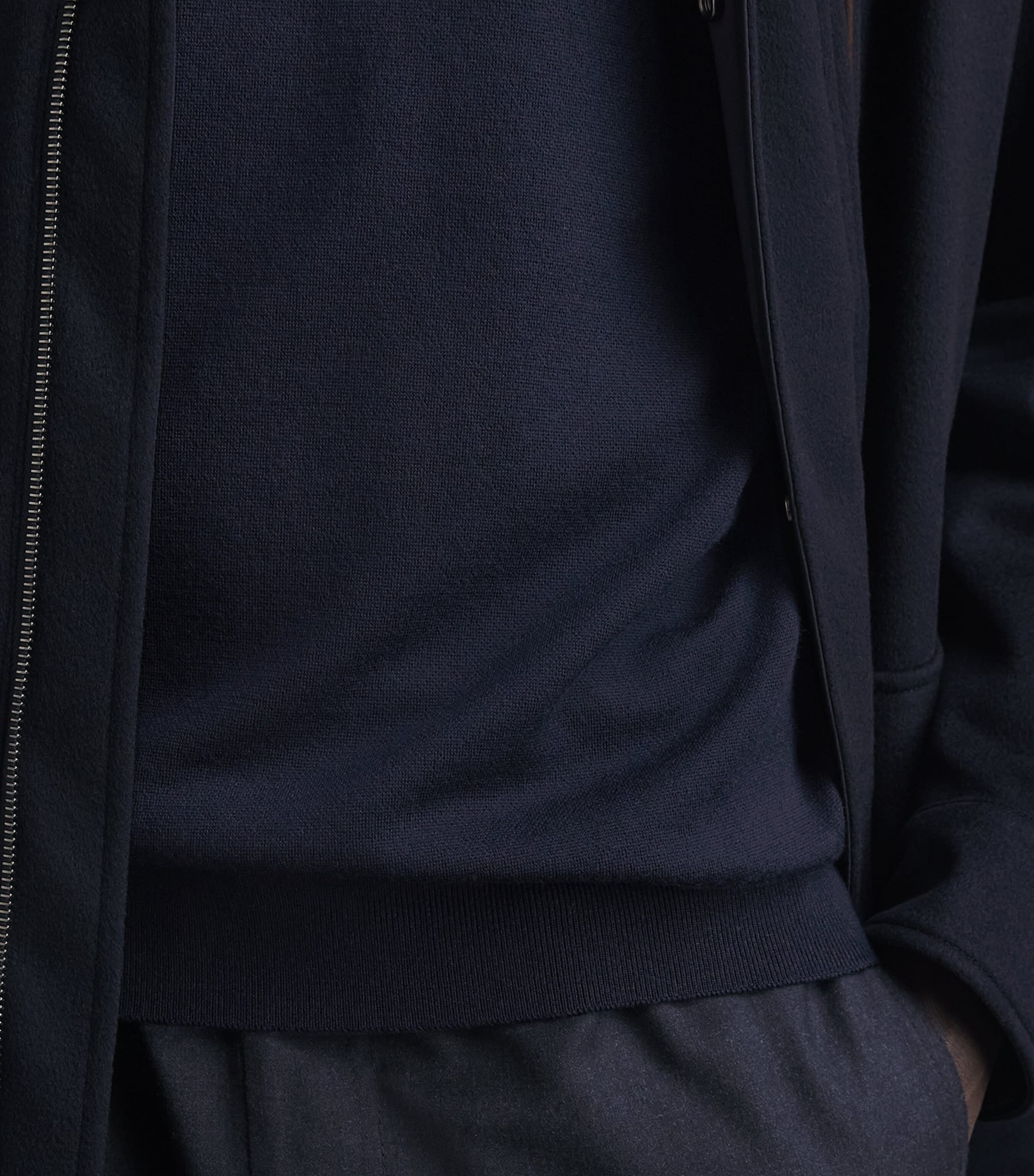 Paul & Shark Mens Virgin Wool High-Neck Sweater Blue Image 3