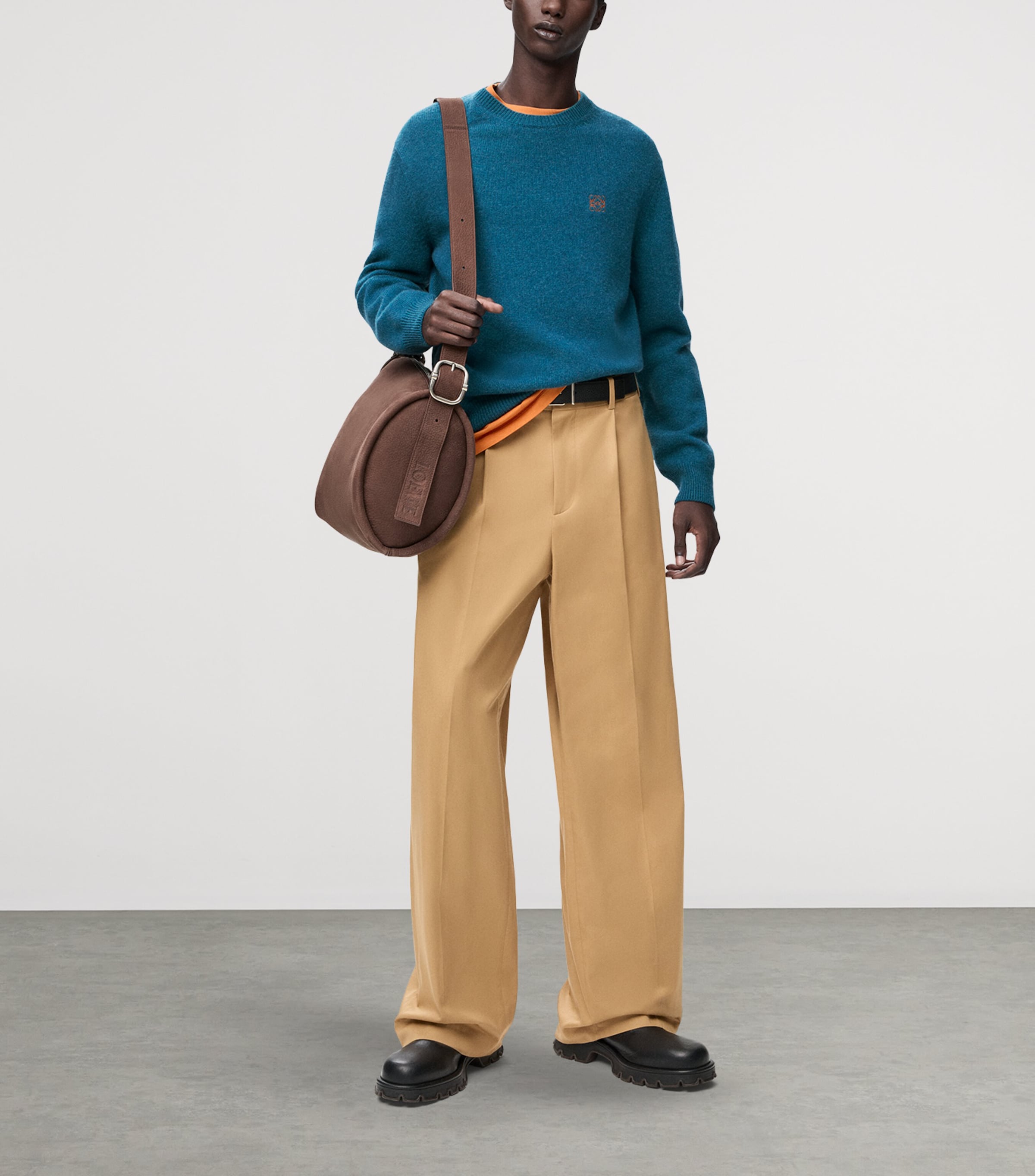 Wool Anagram Sweater DARK GREEN Image 2