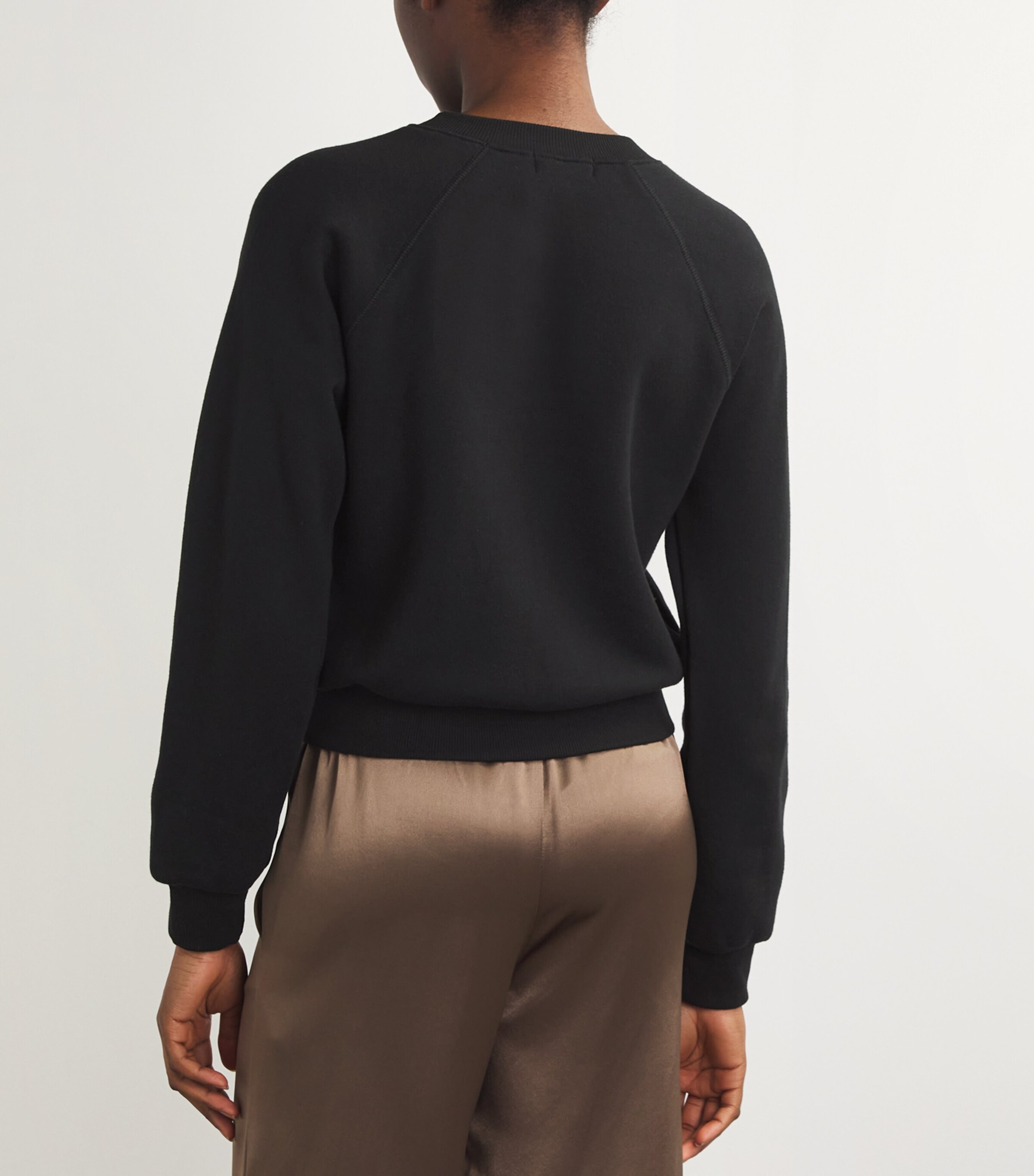 Terry Cotton-Modal Sweatshirt BLACK Image 4