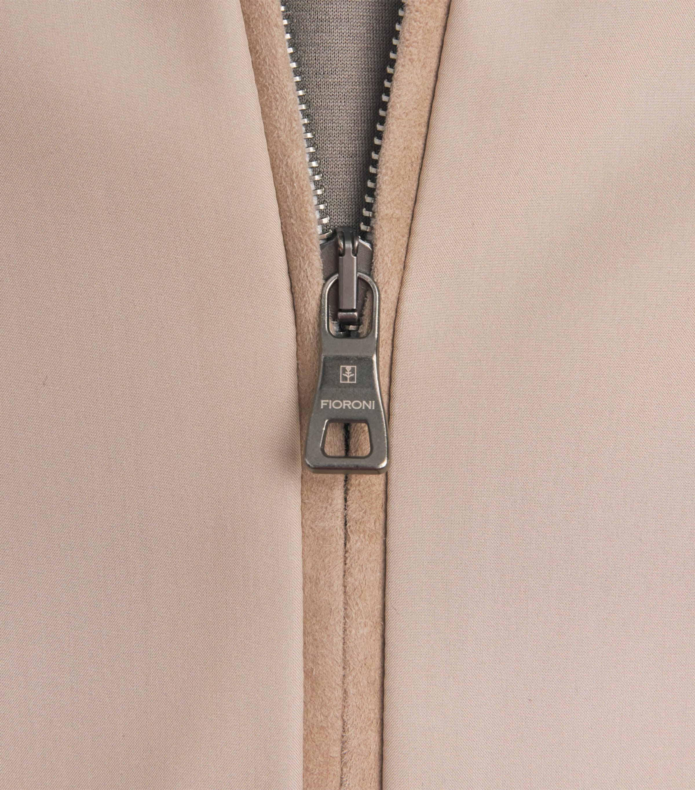 Fioroni Cashmere Mens Silk Bomber Jacket Ieam Avori Image 6