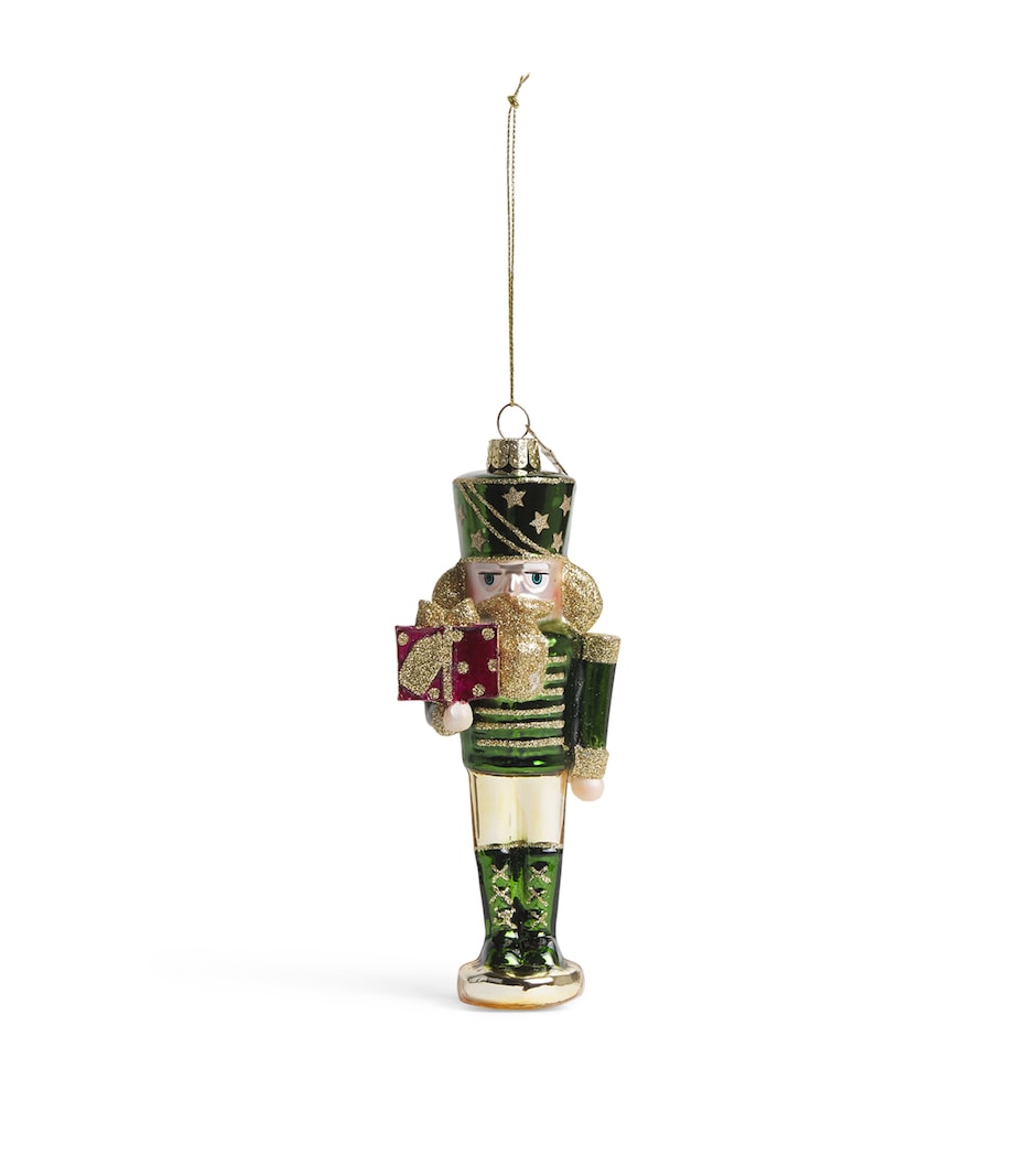 Harrods Nutcracker Tree Decoration Green Image 1