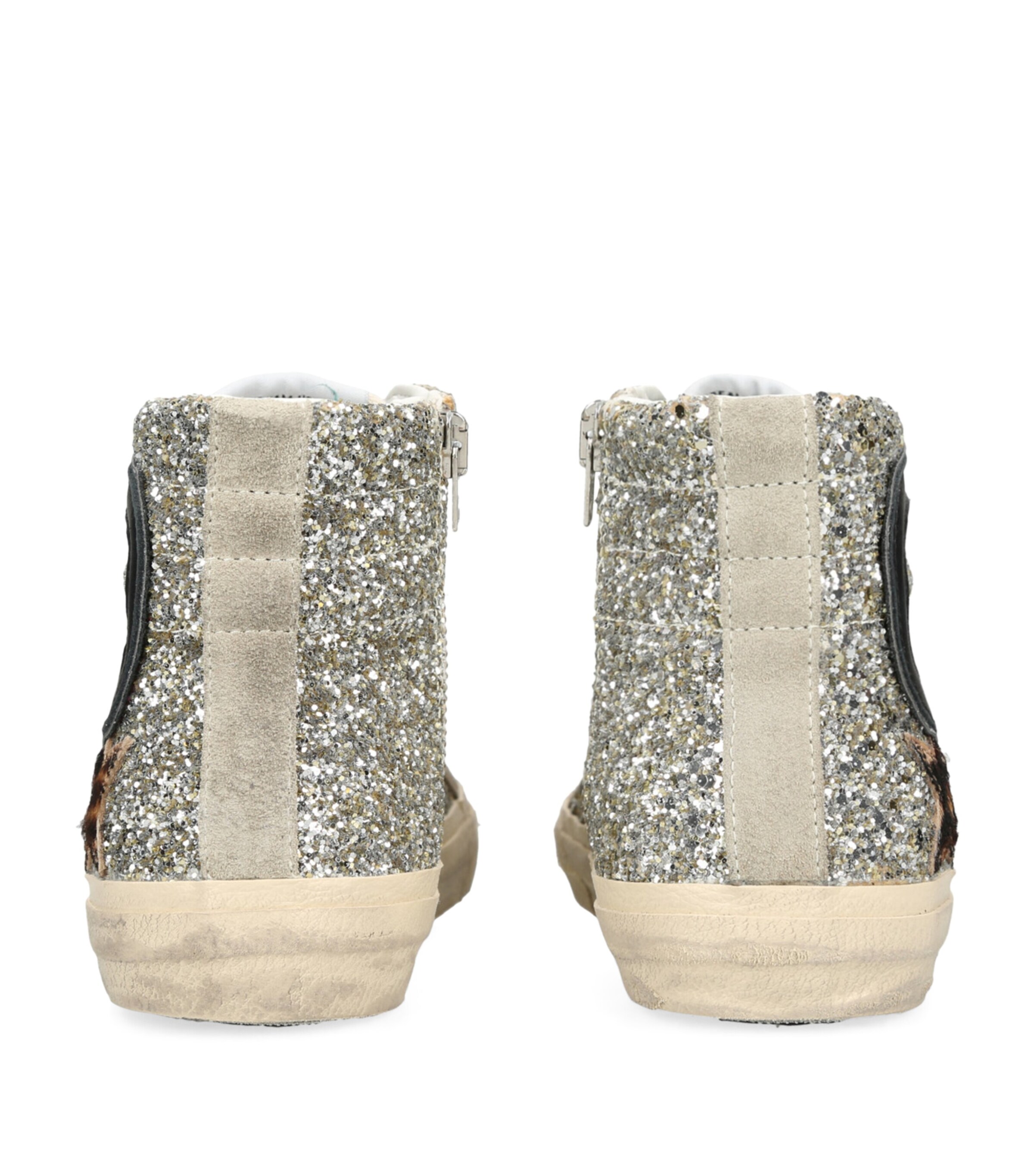 Leather Slide High-Top Sneakers MULT/OTHER Image 2