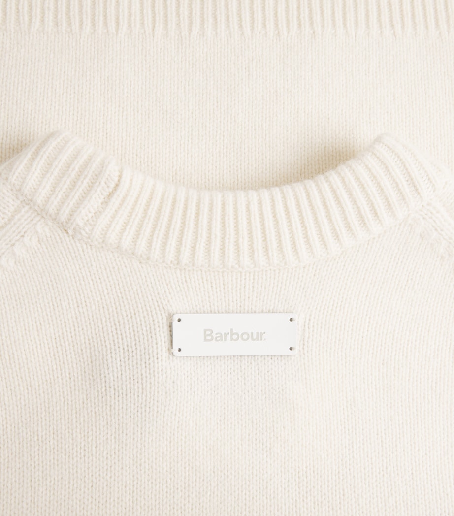 Barbour Womens Wool Ivybridge Sweater Ecru Image 6