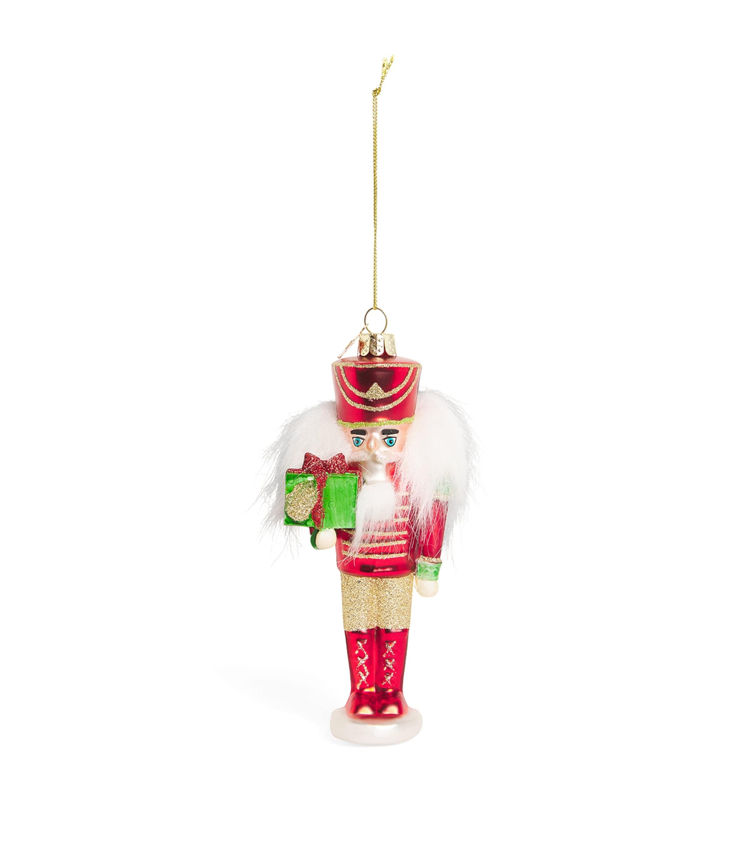 Harrods Embellished Nutcracker Tree Decoration In Red