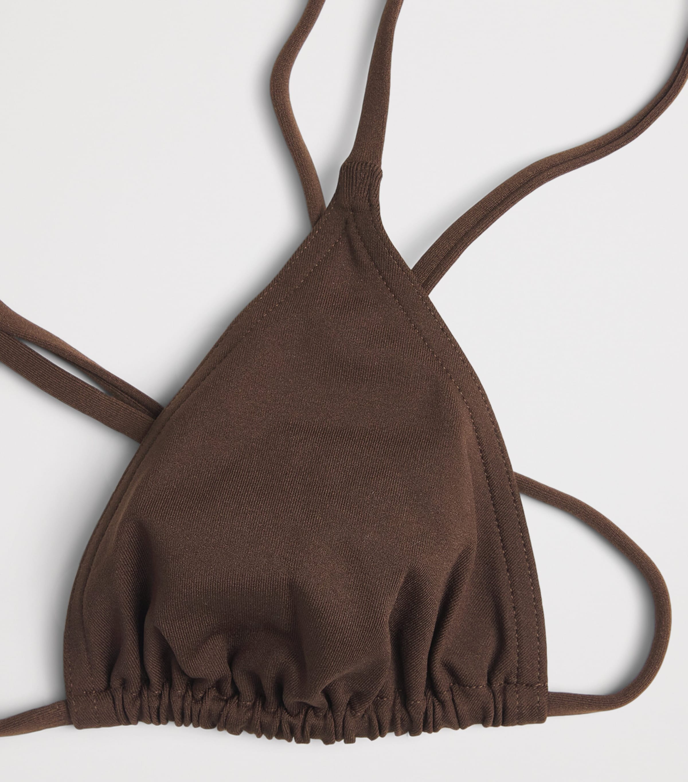 Eres Womens Mouna Triangle Bikini Top Chocolat Noir Image 4