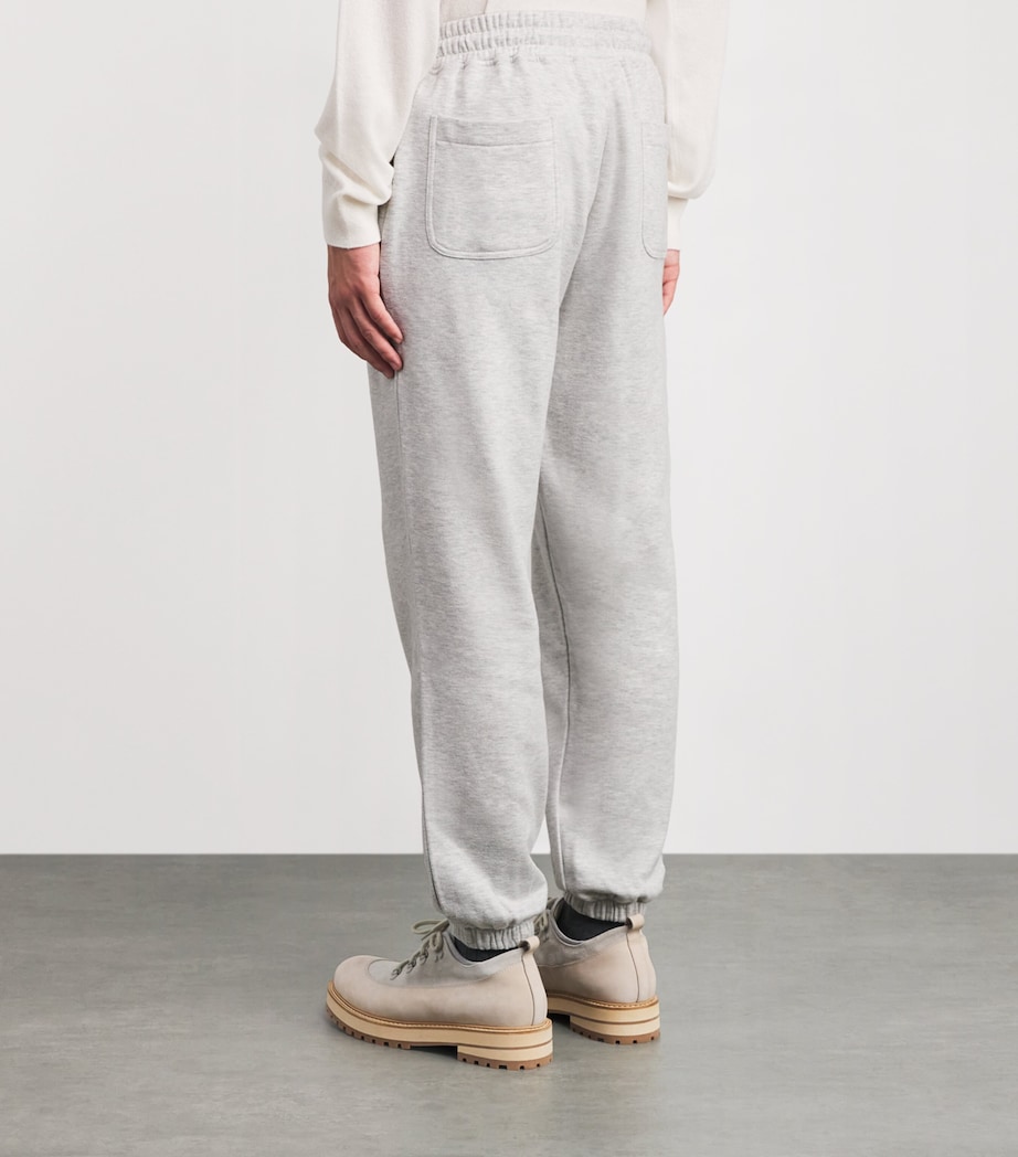 Cotton-Blend Sweatpants GRIGIO CHIARO MELANG Image 4