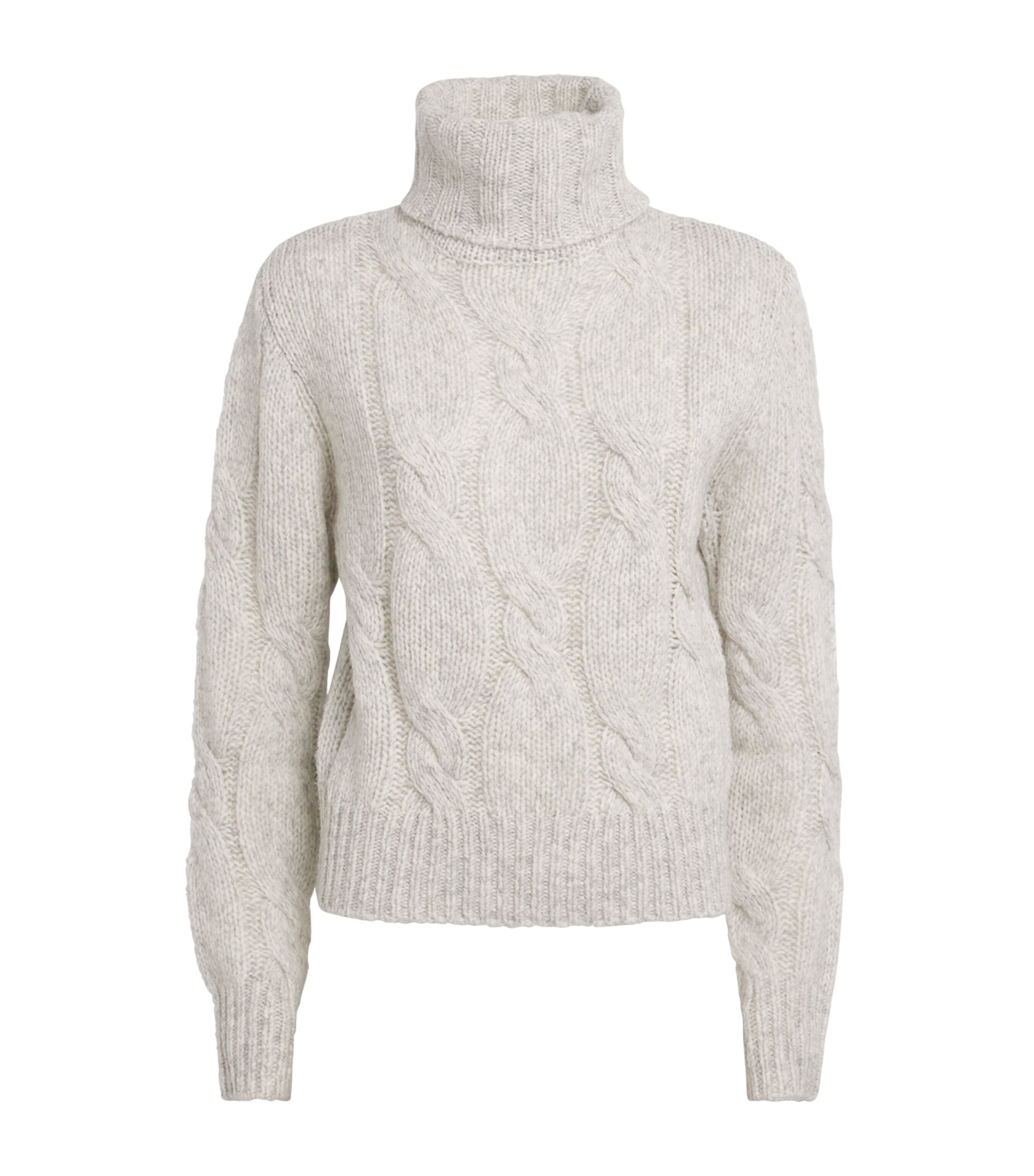 Max & Co Wool-blend Rollneck Sweater In Gray