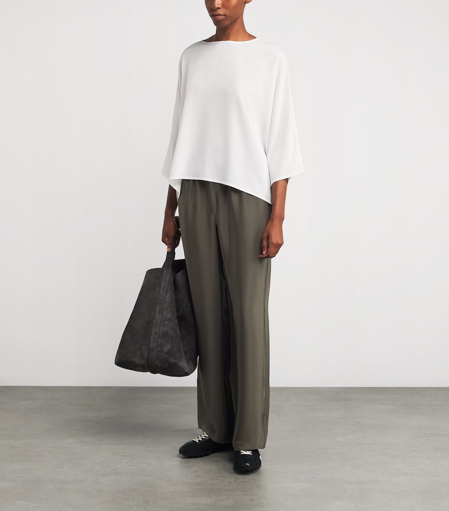 Silk Flared Trousers DKMOSS Image 2