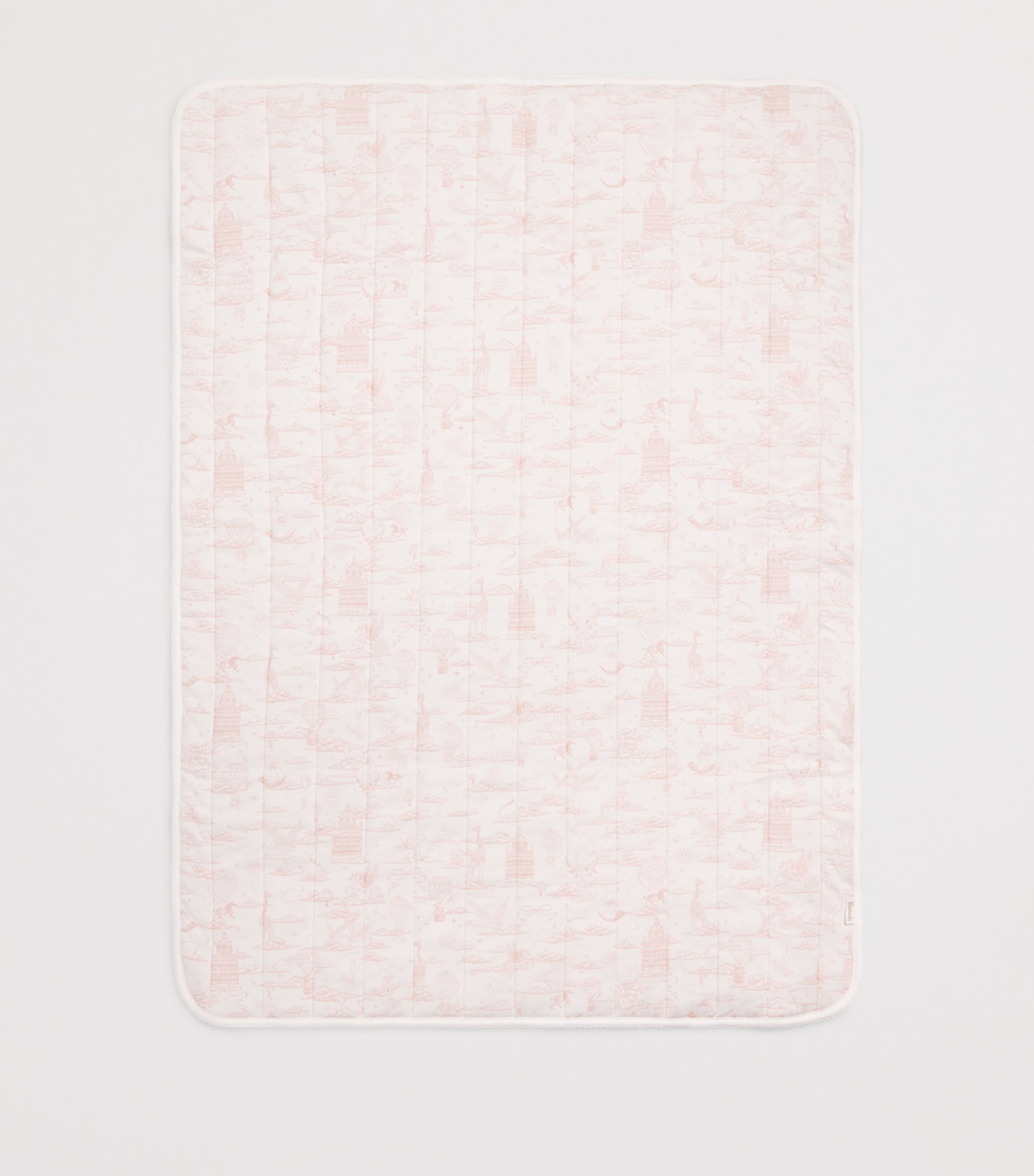 Cotton Jersey Balloon Blanket (100cm x 107cm) PINK Image 2