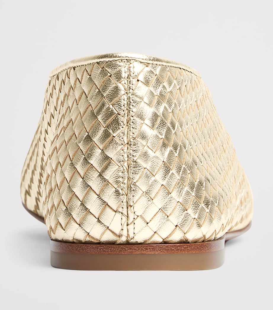 Metallic Leather Rosa Ballet Flats 1561 Image 4