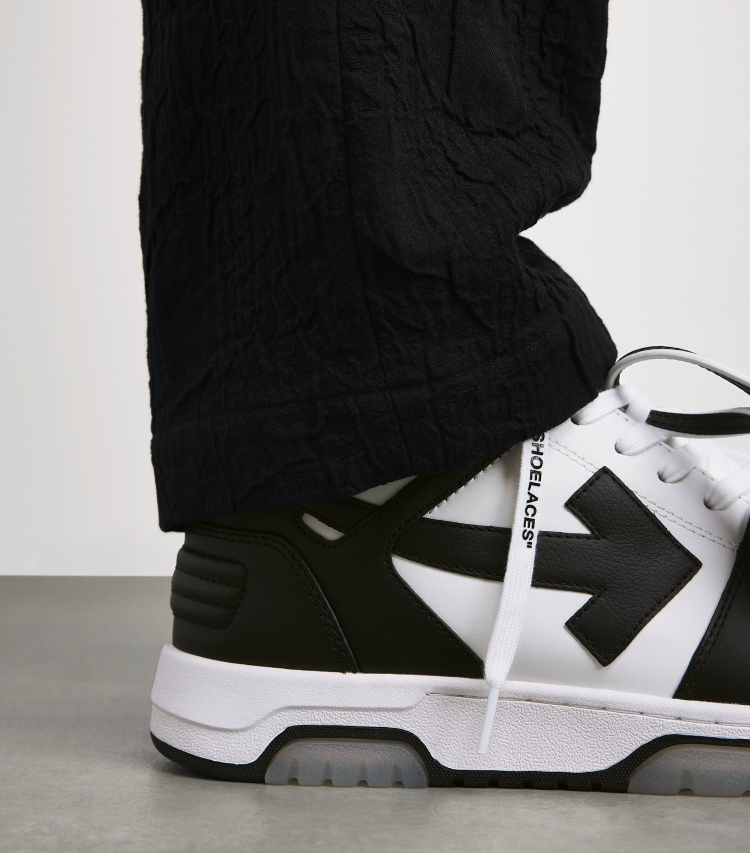 Leather Out of Office Sneakers BLK/WHITE Image 2