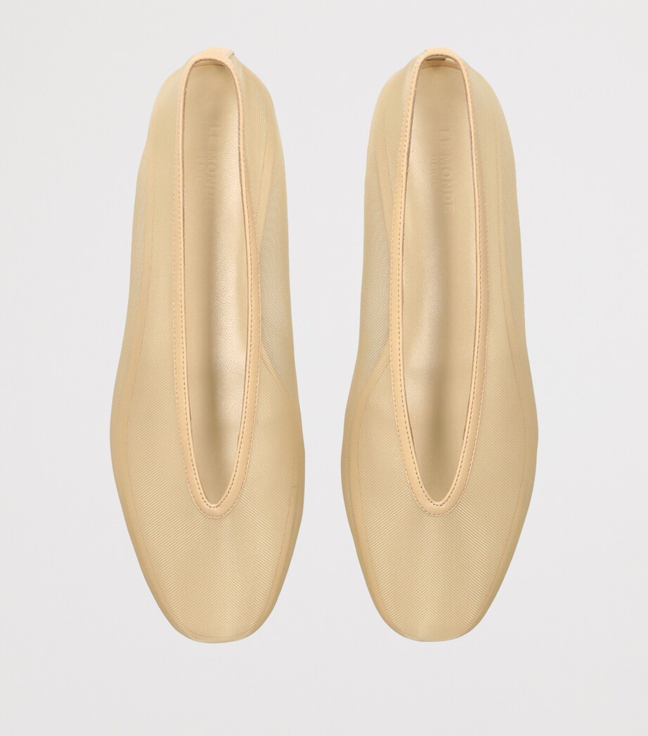 Mesh Luna Ballet Flats BONE Image 4