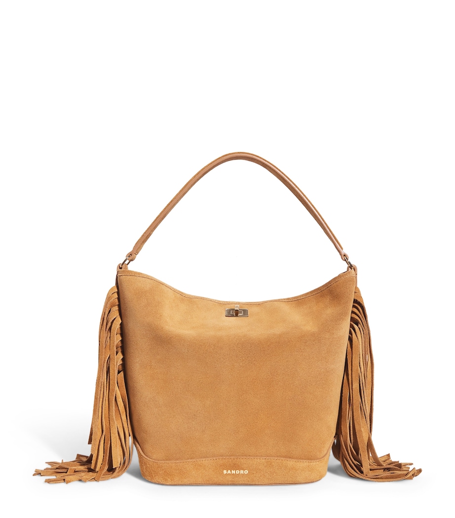Suede Tangoso Bucket Bag CAMEL Image 1