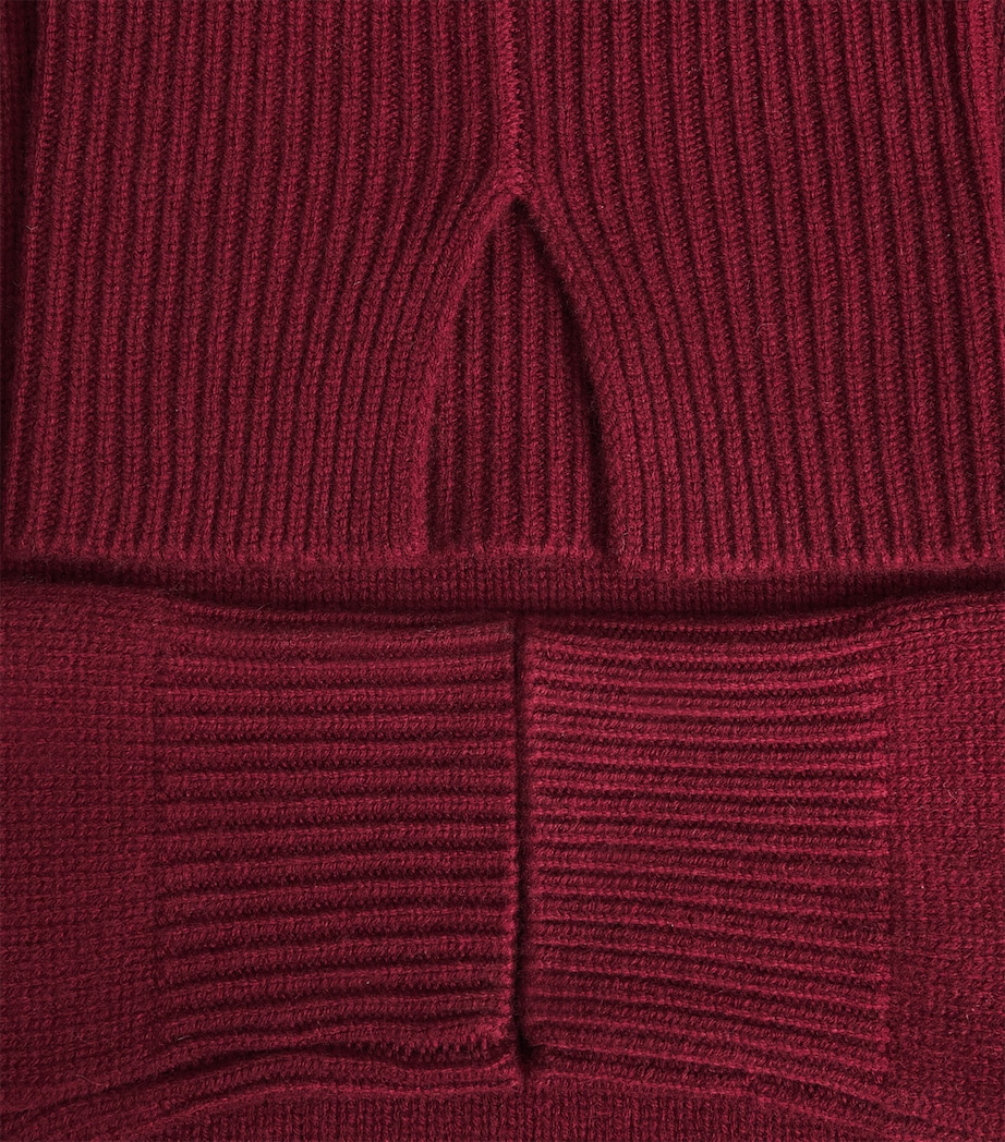 Merino Wool-Cashmere Idra Sweater BURGUNDY Image 5