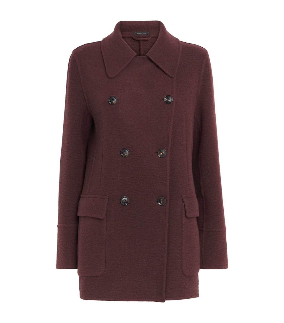 Cashmere-Wool Pea Coat