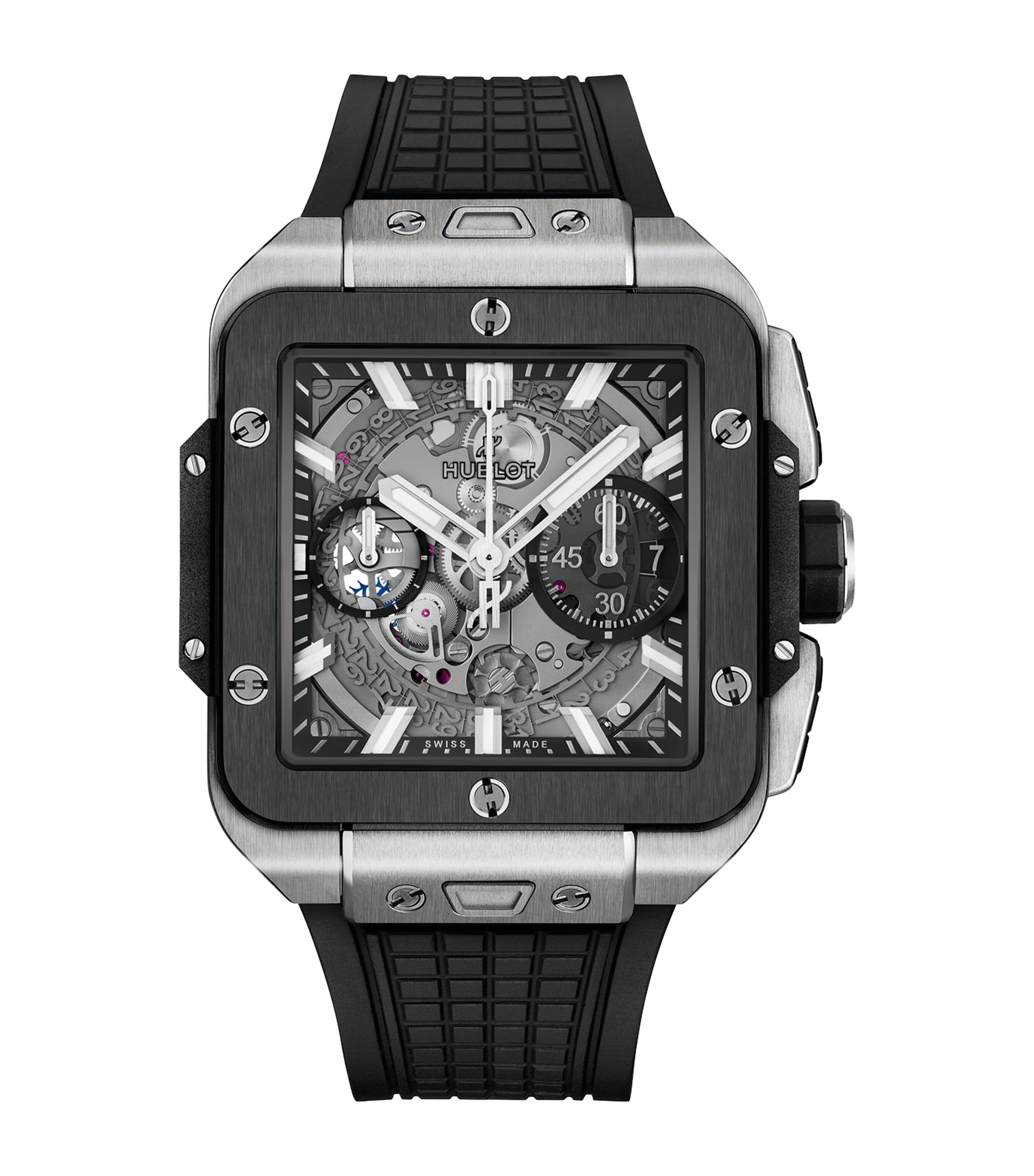 Hublot Titanium and Ceramic Square Bang Unico Watch 42mm Black Image 1