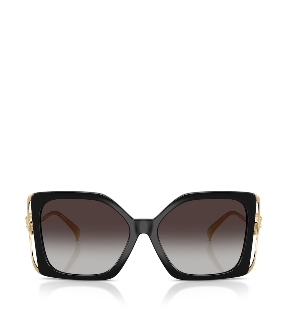 Versace Medusa Plaque Maxi Sunglasses Black Image 1