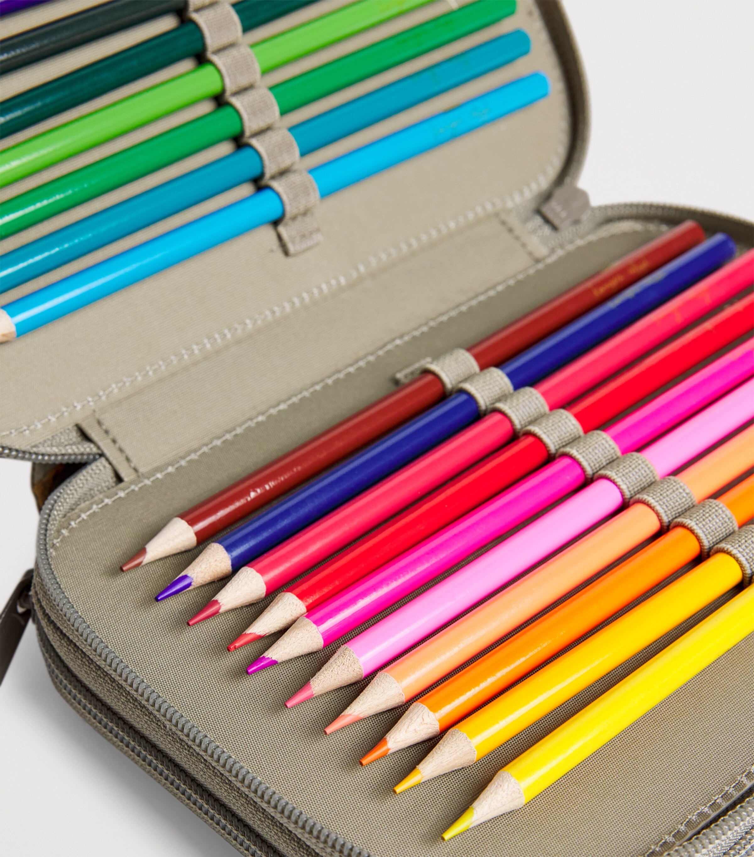 Tiger Print Clover Filled Pencil Case P10130TIGER OAK Image 3