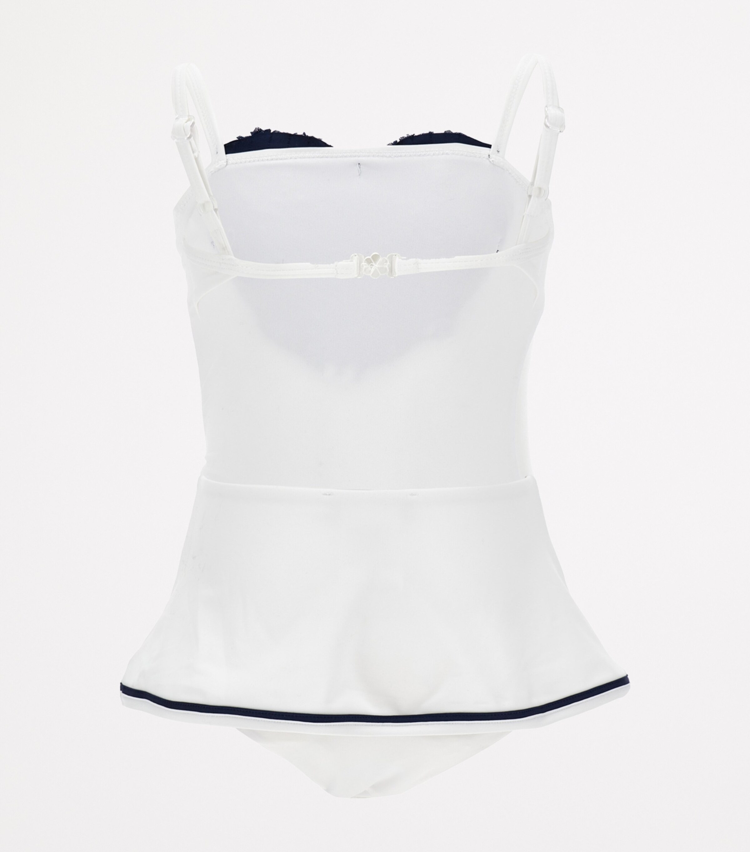 Ruched Heart Swimsuit (2-12 Years) BIANCO + BLU Image 2