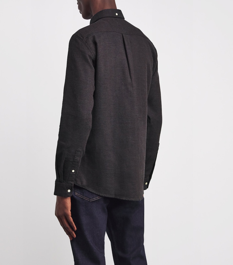 Cotton Buckley Tailored Shirt DARK OAK Image 4