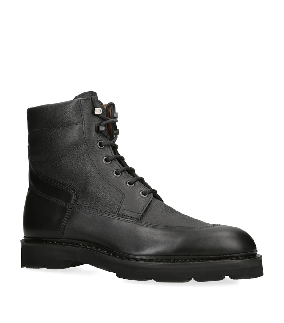 Leather Weekend Boots BLACK Image 3