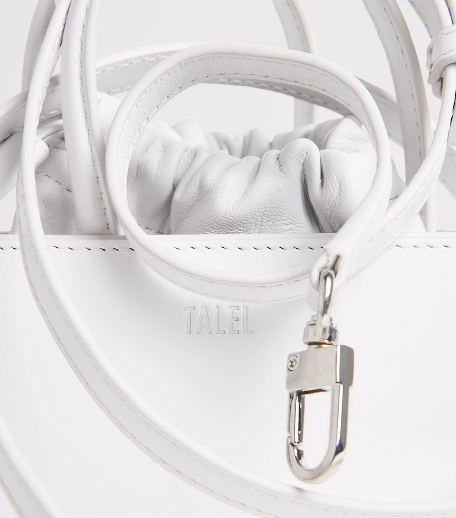 Talel Paris Small Leather Triangle Bag White Image 6