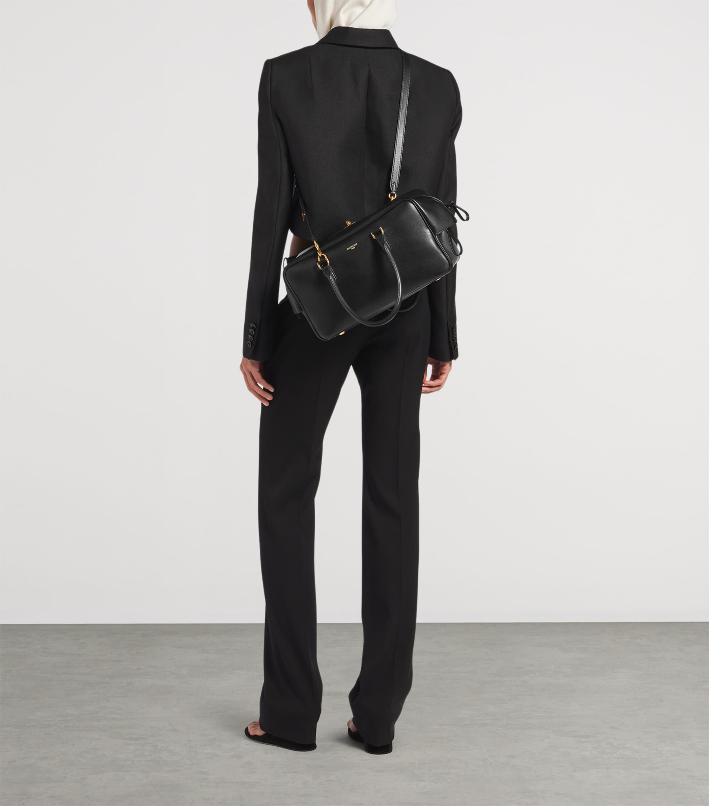 Balenciaga Lambskin Le 7 Bowling Bag Image 7