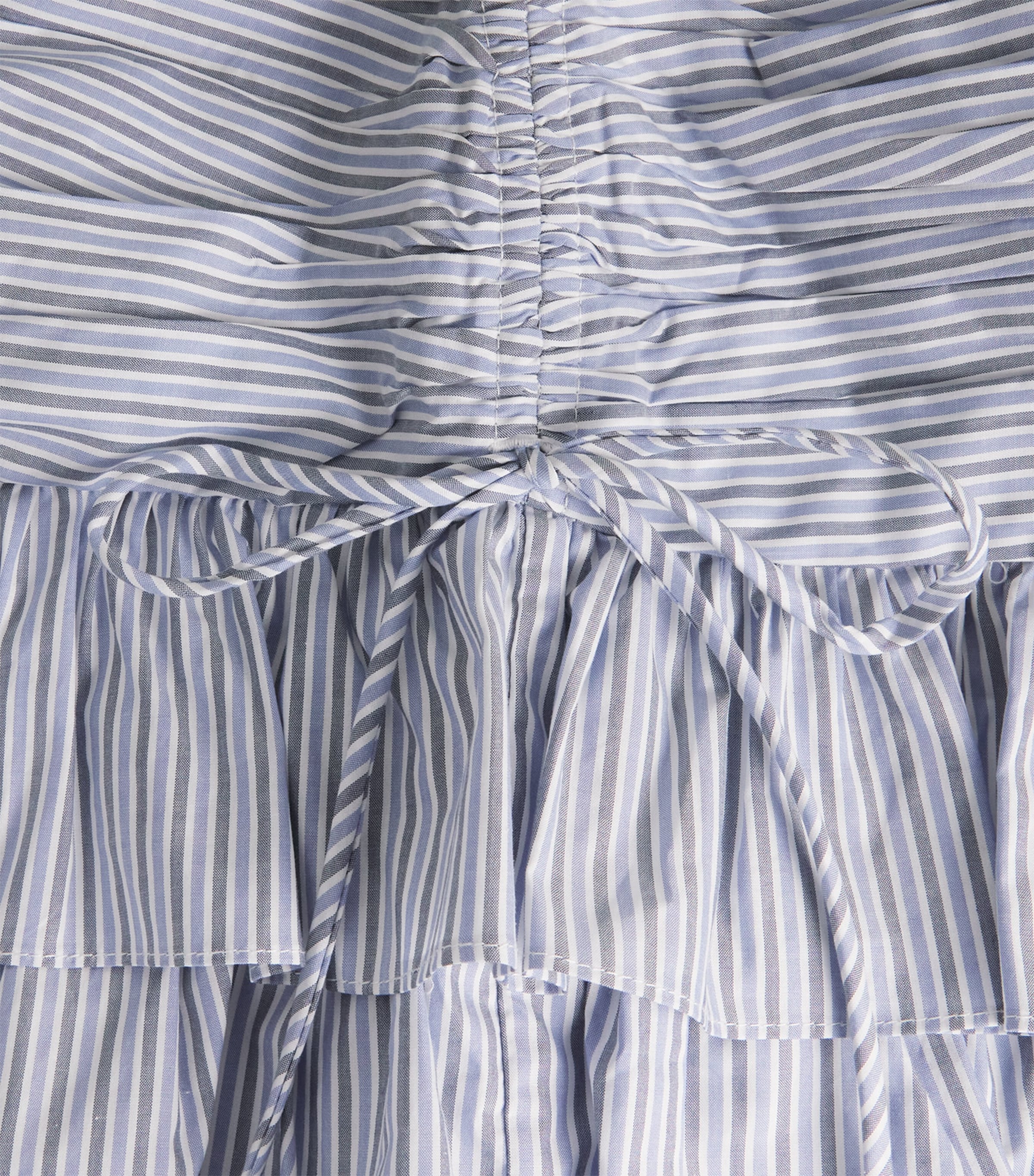 Sandro Paris Womens Cotton Stripe Mini Skirt Bleu / Marine Image 6