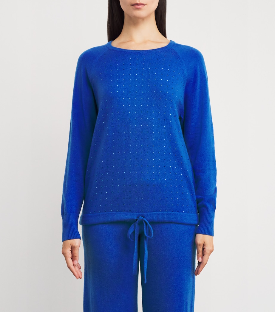 Cashmere Crystal-Embellished Scatter Sweater 001 BB BERMUDA B Image 3