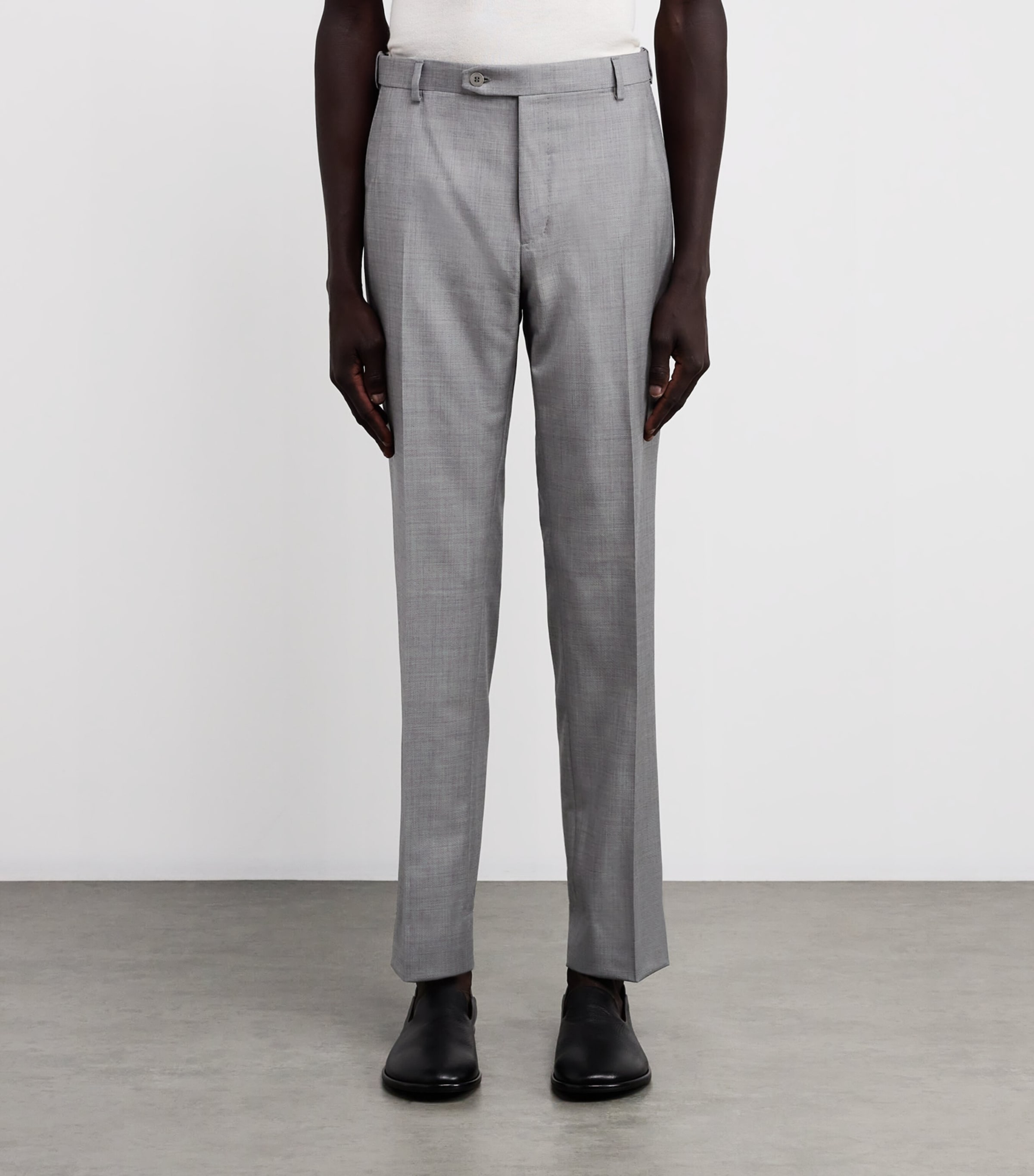 Wool Straight Journey Trousers 1400 Image 3