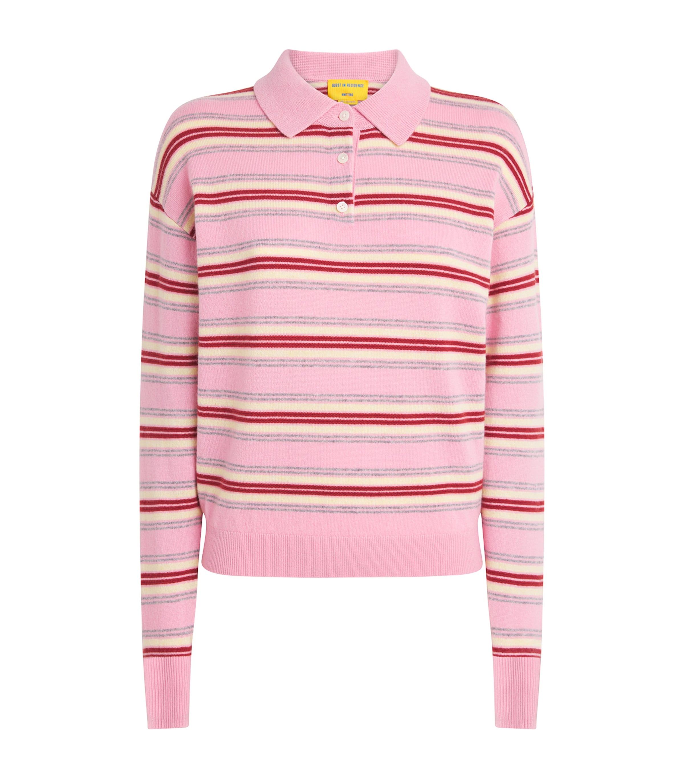 Guest In Residence Cashmere Collegiate Stripe Sweater Sprinkle Combo Sprco
