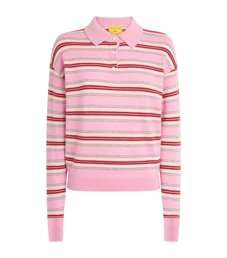 Guest In Residence Cashmere Collegiate Stripe Sweater Sprinkle Combo Sprco