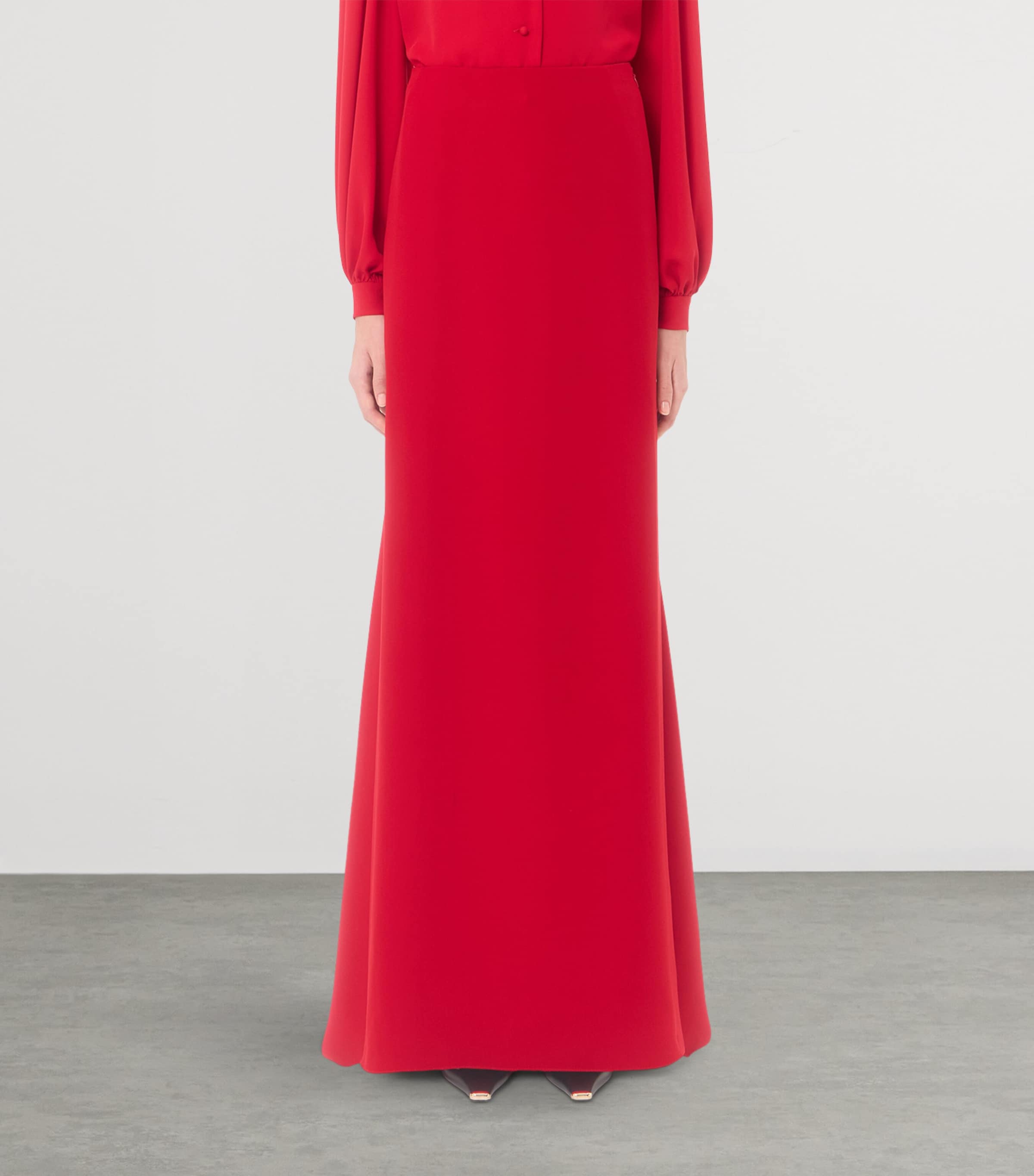 Valentino Womens Silk Maxi Skirt Image 3